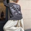 2026 European and American Spice Girls Sexy One-word Shoulder Long Sleeve T Summer Loose Temperament Pure Desire Short Off-Shoulder Top