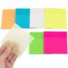YUBX Transparent Sticky 6 50 Sheets X 6 Stylish Macaron for Document Annotations Notes, Colors, Booklets, Colors, Writable, Semi-Transparent,