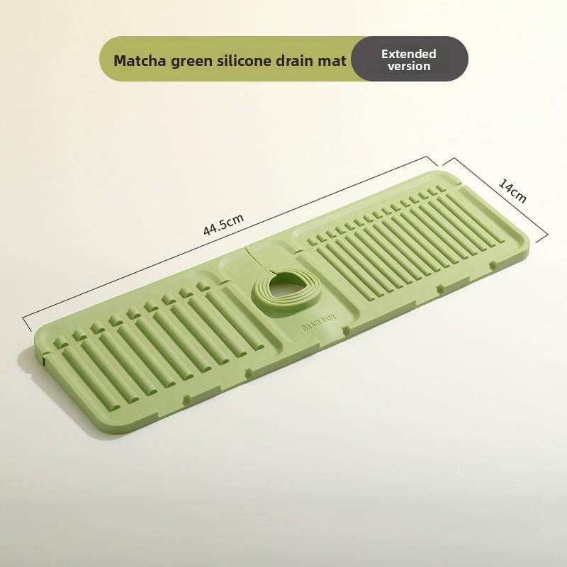 

Drain Pad Faucet Splash-proof Silicone Kitchen Sink Waterproofing Can Be Cut and Folded Narrow Edge Absorbent Pad
