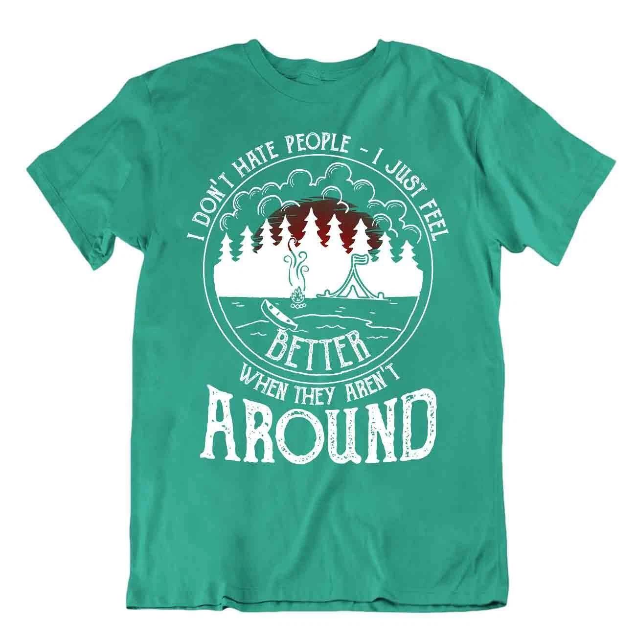 Camping Outside Trip T-Shirt Tee Vintage Gift Cute Funny Outdoor Fresh Around XL