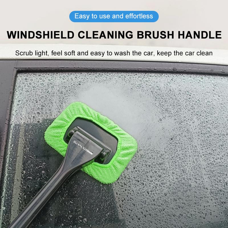 Car Window Cleaner Brush Kit Windshield Cleaning Wash Tool For Mercedes Benz AMG W212 W205 W246 W177 W176 W213 GLC GLE GLS ML Welcome Laser Logo Lamp