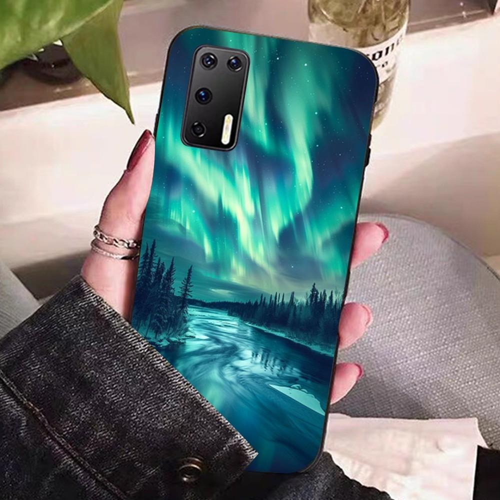 Beautiful Northern Lights Phone Case For Huawei P 8 9 10 20 30 40 50 Pro Lite Psmart Honor 10 Lite 70 Mate 20lite