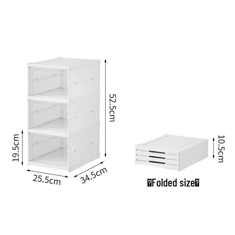 Foldable Transparent Dustproof Shoe Storage Box