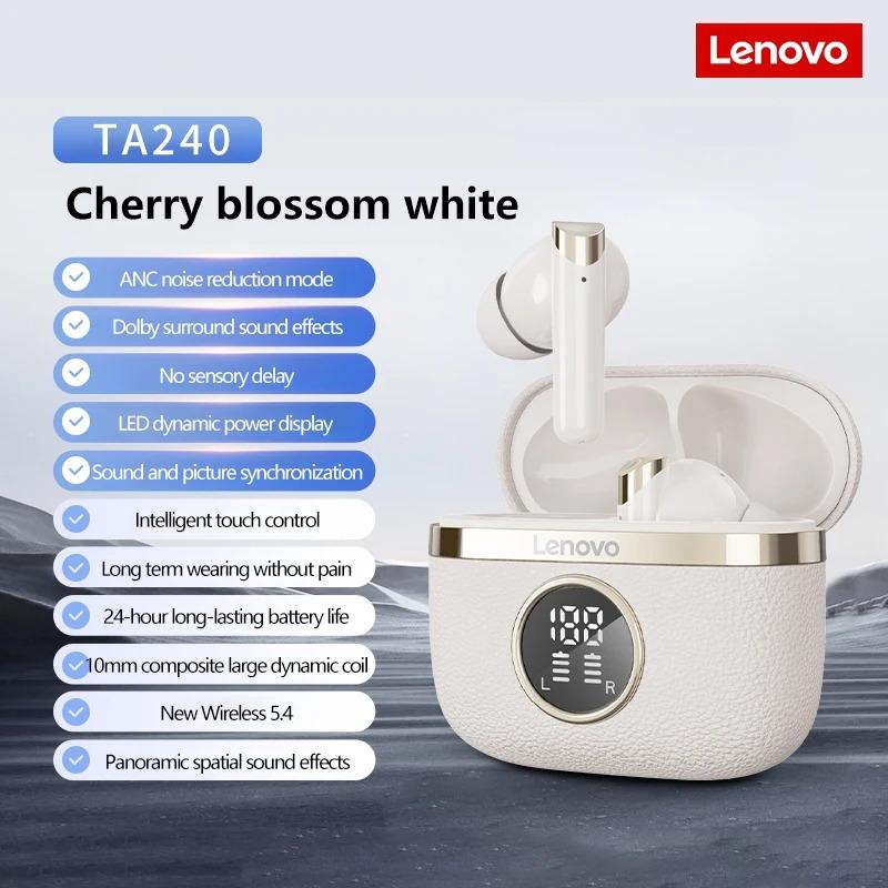Căști Wireless Originale Lenovo TA240 Căști Bluetooth ANC Anulare Zgomot Muzică Apel Căști Baterie Lungă Durată Set Căști Sport Cu Microfon