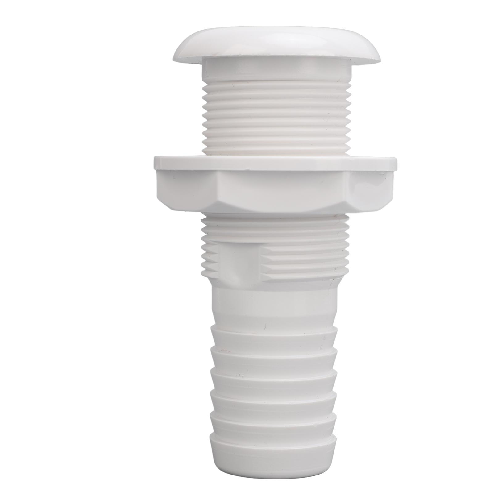 

Соединитель через корпус лодки. Выходное отверстие 29 мм. Гладкий дренаж. Прямые дренажные фитинги. Сантехника для лодки. White