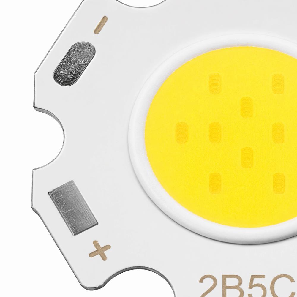 12PCS 5W COB Light Emitter 15-17V COB LED Chip Beads Easy Energy Saving Bulb Downlight Ceiling Lamp