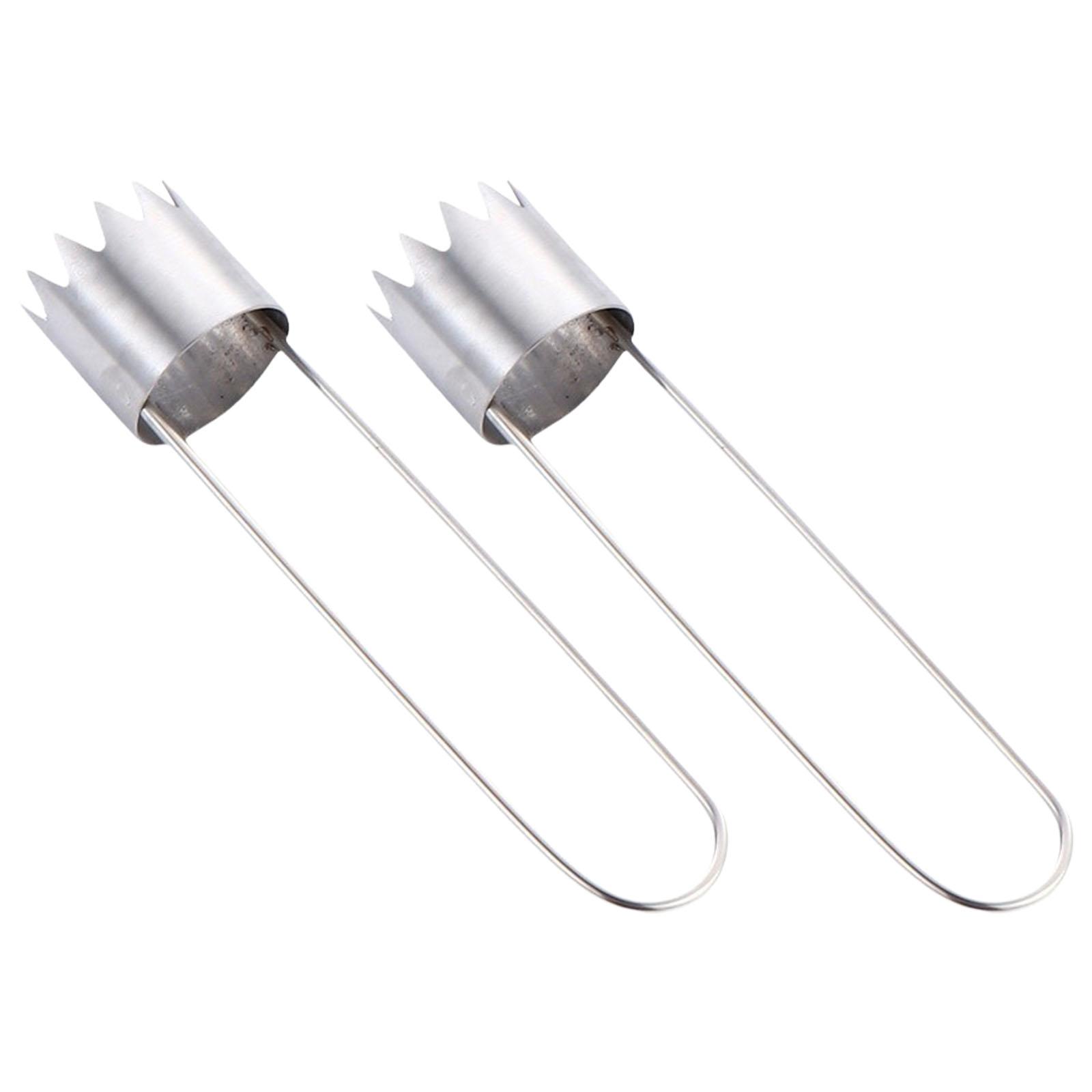 

2 шт. Инструмент для удаления сердцевины фруктов из нержавеющей стали для эффективного удаления косточек груши, огурцов, горькой тыквы, удалитель сердцевины, эргономичная рукоятка