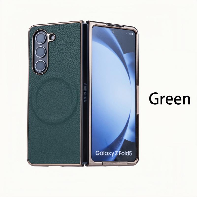 

Роскошный магнитный чехол с рисунком личи для телефона Samsung Z-Fold 7/6 Z-Fold 3