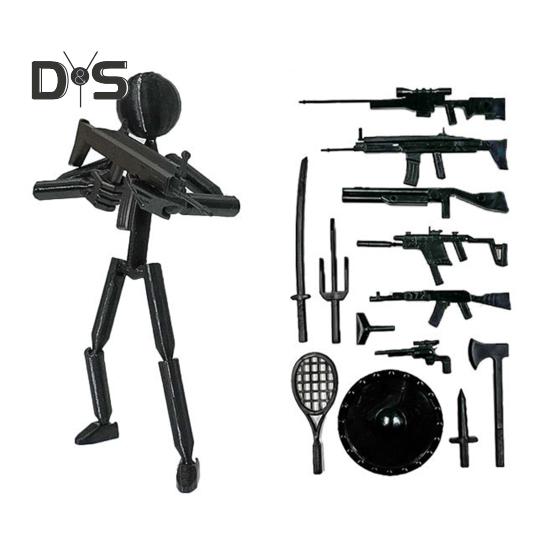 

Украшение Stickman, многоцелевая фигурка, декор, таинственный дизайн, игрушка для снятия стресса с полностью подвижным роботом чёрный