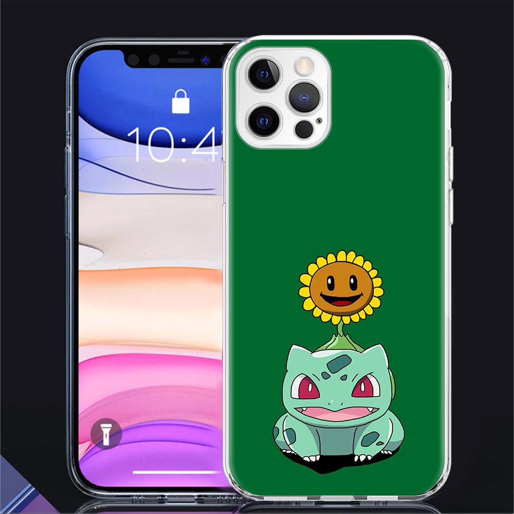 Klarer Fall für Apple iPhone 11 14 13 Pro 12 7 8 Plus SE 2022 XR X XS Max 6 6S 14Pro Silikon-Telefonabdeckung Pokemon Cute Cartoon