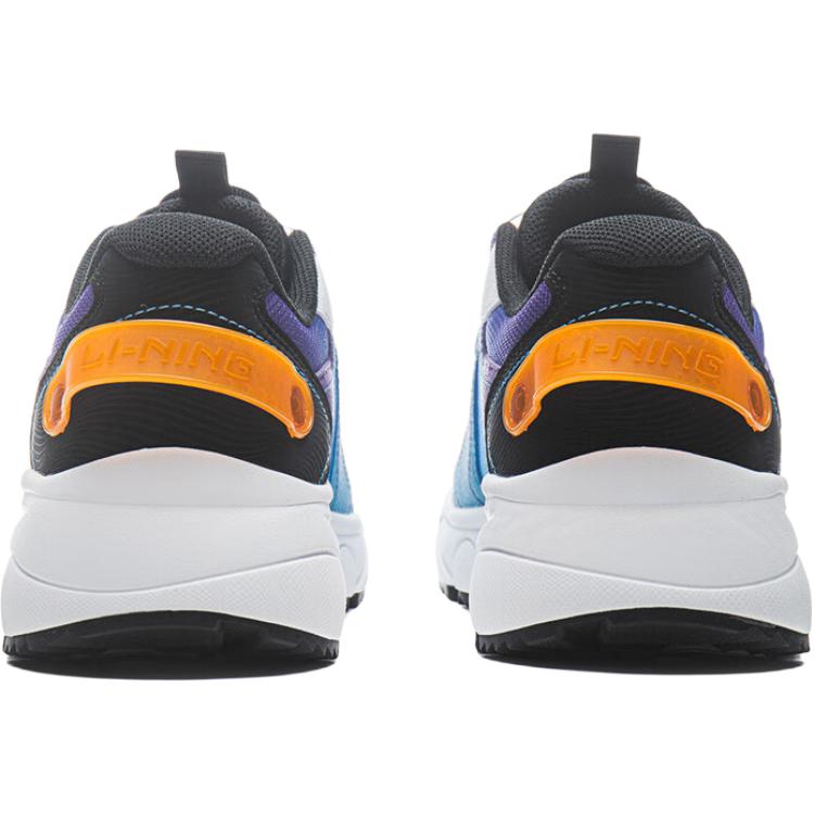 Li Ning Kids Comfortable Versatile Non-Slip Durable Low-Top Casual Shoes Kids casual shoes White Blue YKCU228-5