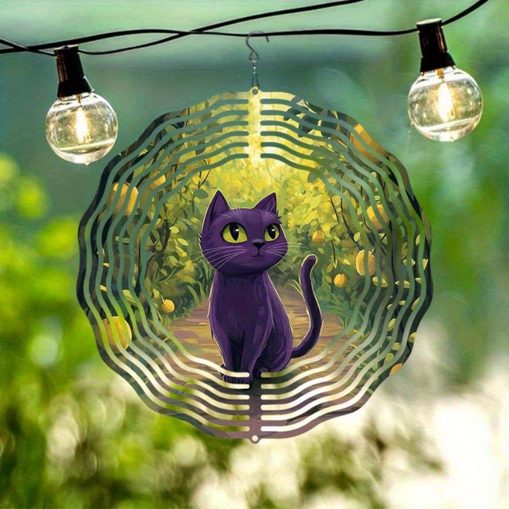 10 tum Hängande Vindspel med 360 Graders Krok för Balkong Trädgårdsdekor Vår Sommar Utomhusdekoration