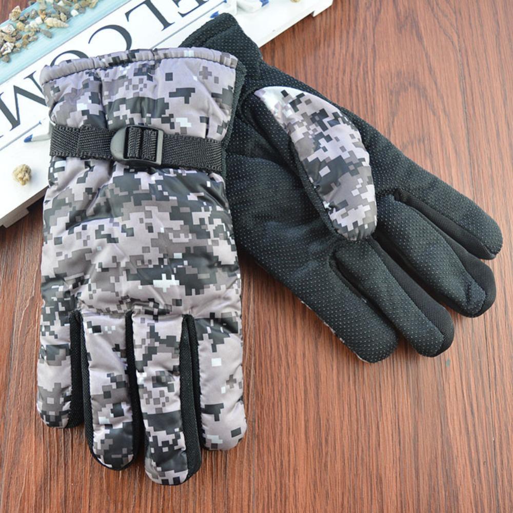 Classic camouflage warm men's gloves, outdoor motorcycle electric vehicle riding non-slip gloves, street stalls