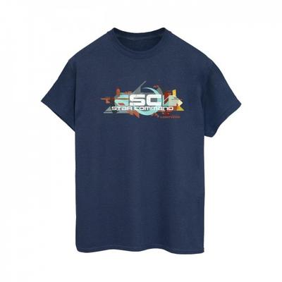 Womens/Ladies Lightyear Star Command Graphic Title Cotton Boyfriend T-Shirt
