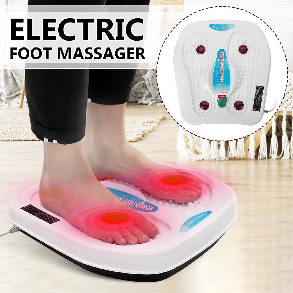 3W 220V Vibrator Relaxation Infrared Acupuncture Heat Therapy Relaxing Fatigue Kneading Massager Electric Foot Massager Machine