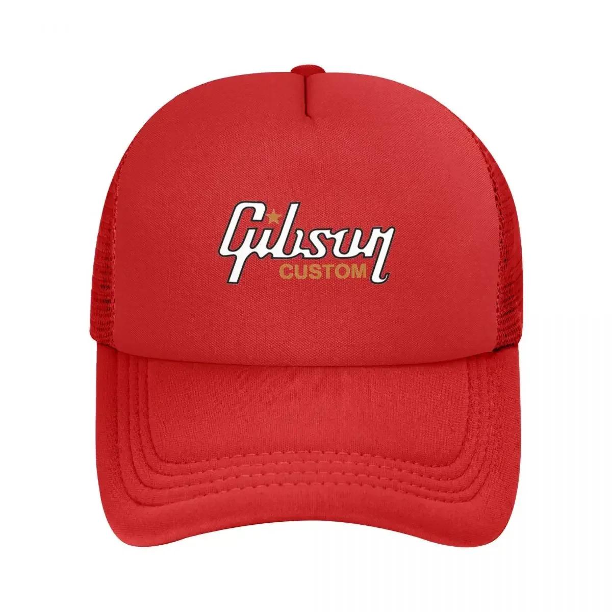 

Бейсболки Gibson Les Paul Mesh Snapback Модные бейсболки Дышащие Повседневные Кепки Уличные Унисекс One Size