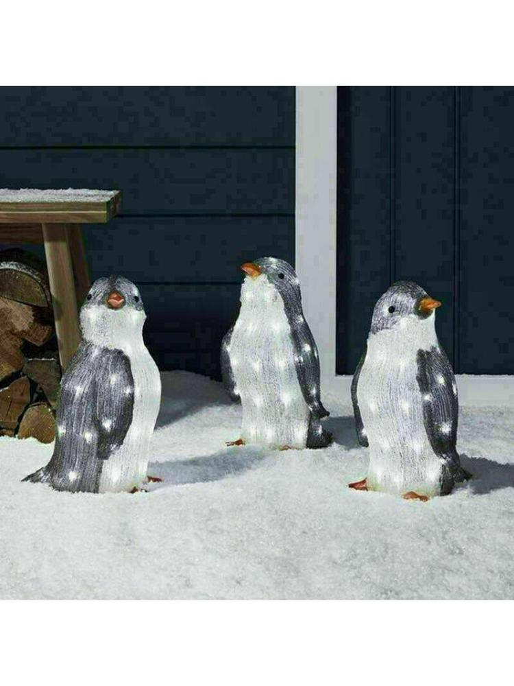 

Светящееся украшение-пингвин на РождествоУкрашение-пингвин на РождествоУкрашения для двора 3 pieces without li