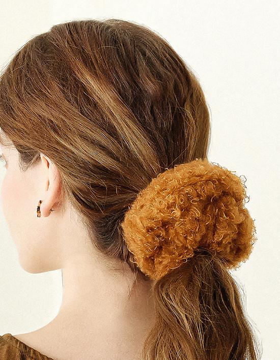 Dana Burton Soft Teddy Hair Scrunchie