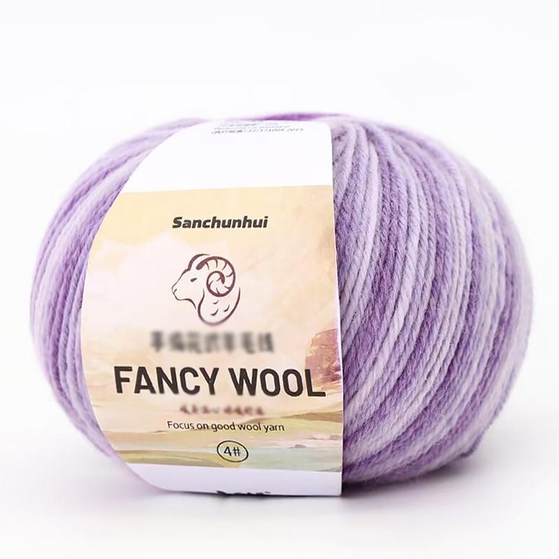 1PC Real Silk Gift Thread Pure Cotton Line Multi-functional Hand Woven Handmade Segmented Dyed Wool Yarn Multi-element