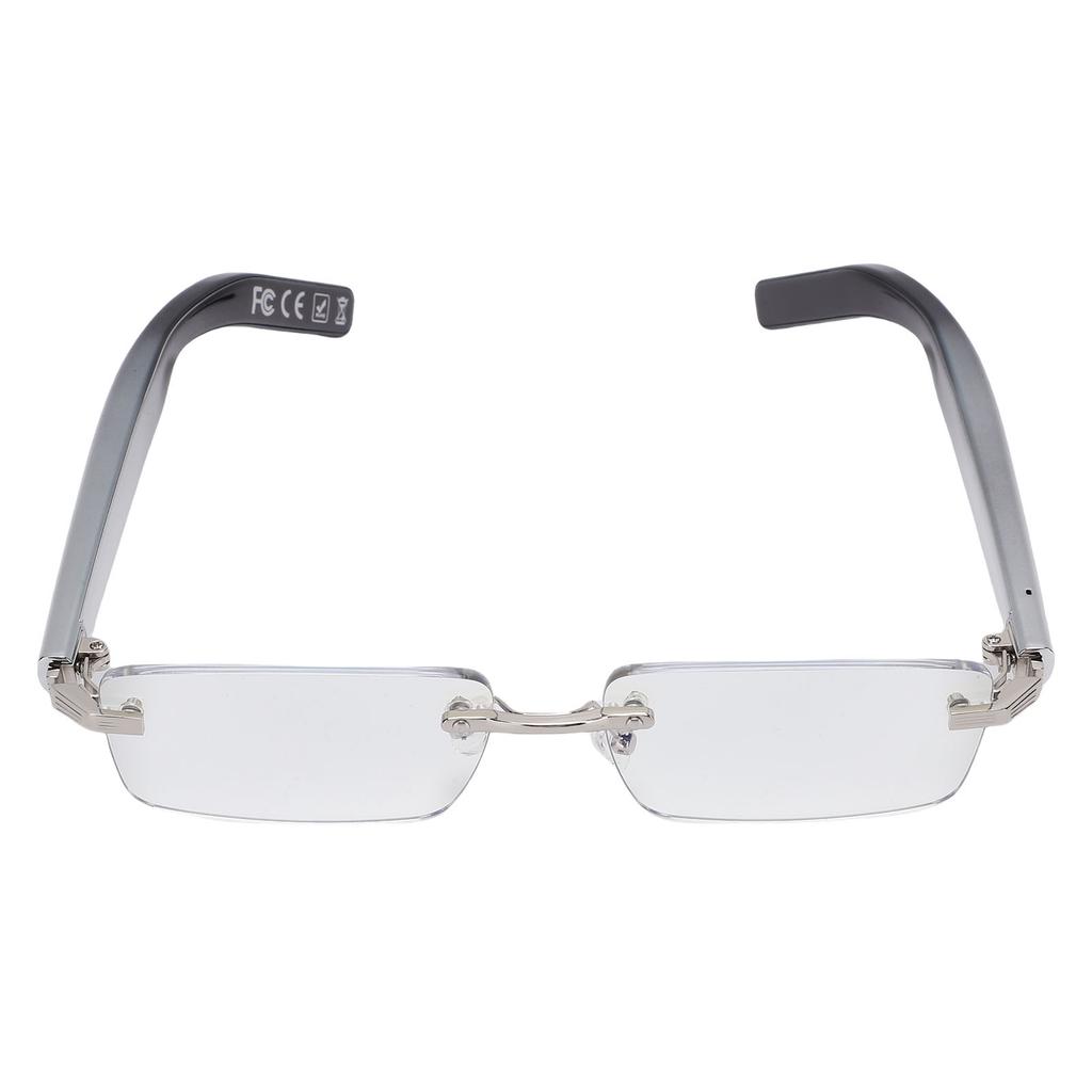 KI-Übersetzung Smart Brille Anruf Musik Randlos Bluetooth V5.3 Brille mit Blaulichtfiltergläsern