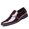Jianda 2268 Glänzende spitze Herrenschuhe aus formellem Leder zum Hineinschlüpfen für Business oder Hochzeit