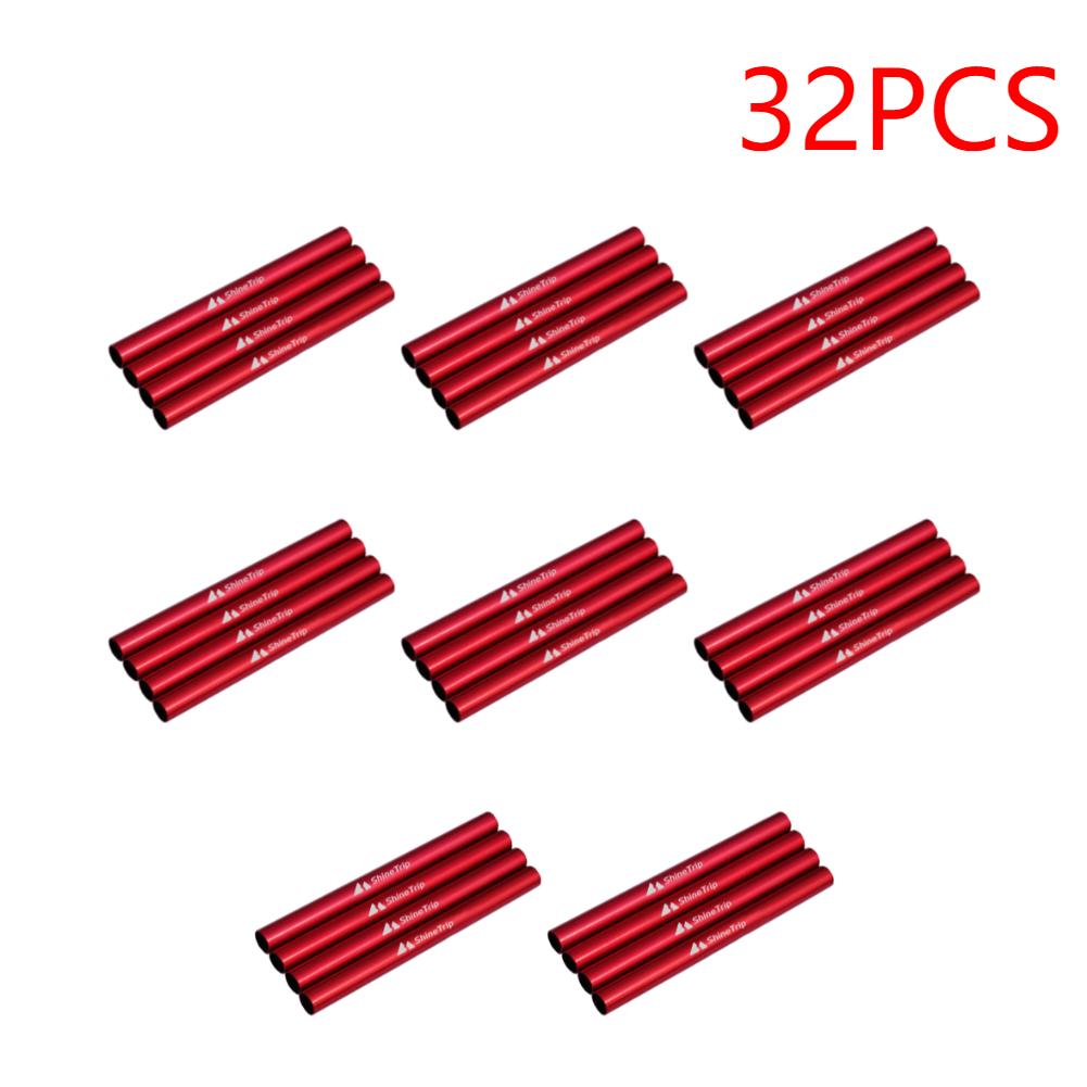 8-40PCS Tent Tube Aluminum Alloy Tent Emergency Tube Lengthen 13cm Lightweight Repair for Hiking Awning Kit Tent Accessories