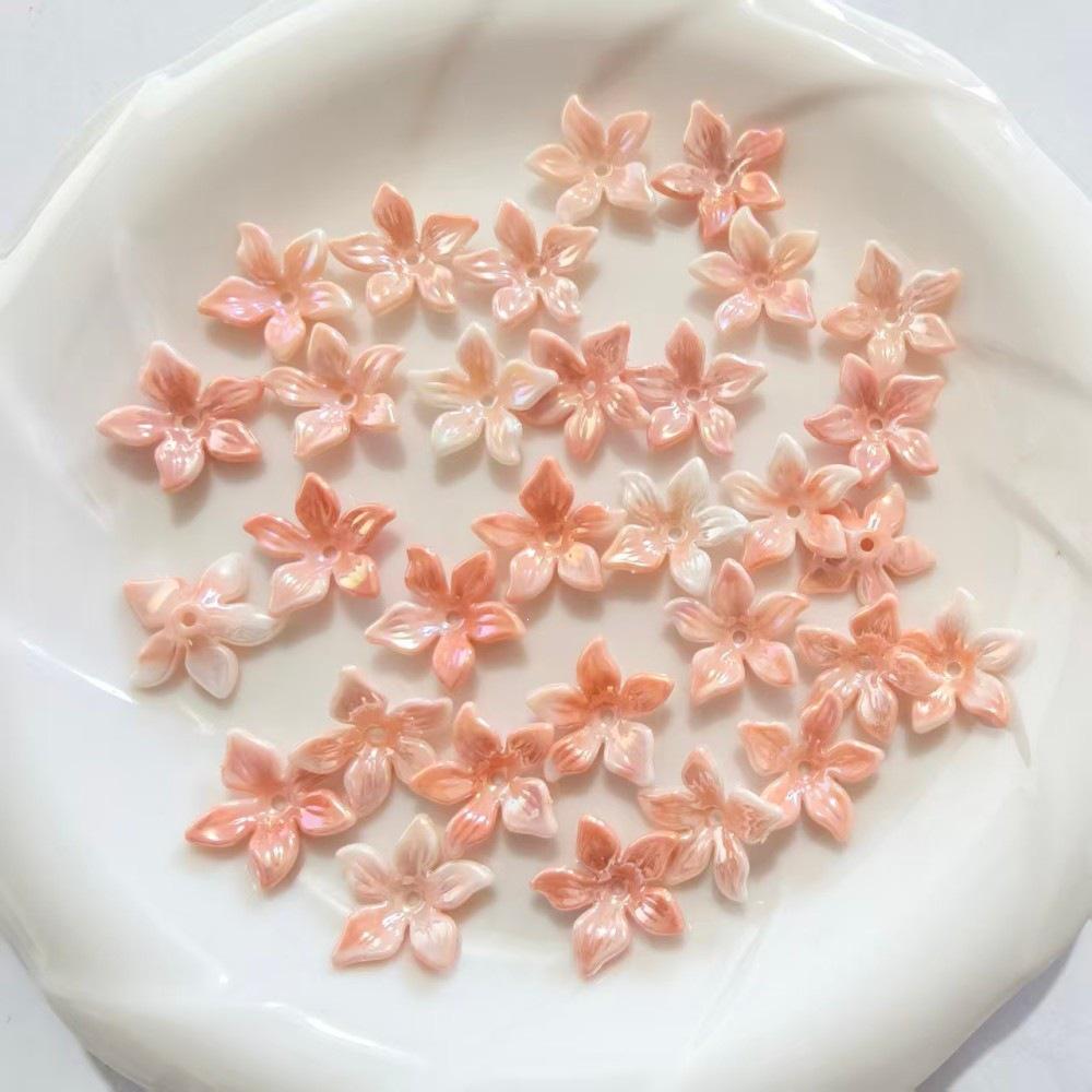 Two-Color Gold & Silver Lily Flower Plated Bell Flower Hairpin Tassel DIY Decoration Material