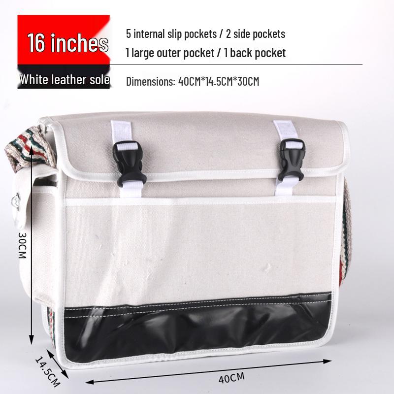Durable Canvas Electrician Tool Bag - Multifunctional, Thickened Hardware Storage