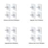 4pcs Self-adhesive Hook Bathroom Kitchen Indoor Transparent Storage Accessory Heavy Duty Clothes Holders Wall-mounted Hanger