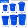 Ru Han Fu Li Ka 100L Blue Plastic Water Bucket