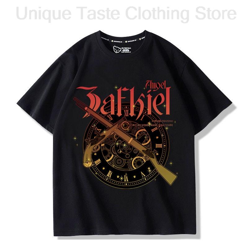 

DATE A LIVE T Shirt Nightmare Zafkiel Same Cartoon Print Tshirt Harajuku Anime Unisex Women Summer Cotton Short Sleeve Tee Tops 3XL