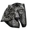 French retro printed silk scarf women's summer thin decorative bag head scarf high-end strap tube top breathable square scarf