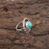 Natural Blue Copper Turquoise 925 Sterling Silver New Cocktail Boho Ring Jewelry RR-49-34