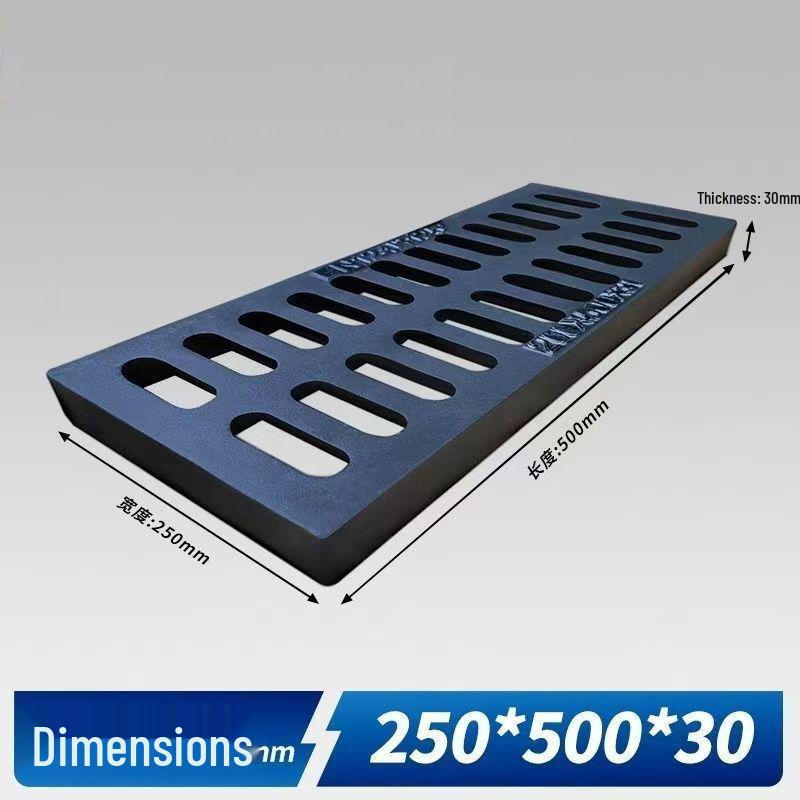 Cast Iron Manhole & Drainage Grate for Sewer/Rainwater Ditch or Courtyard.