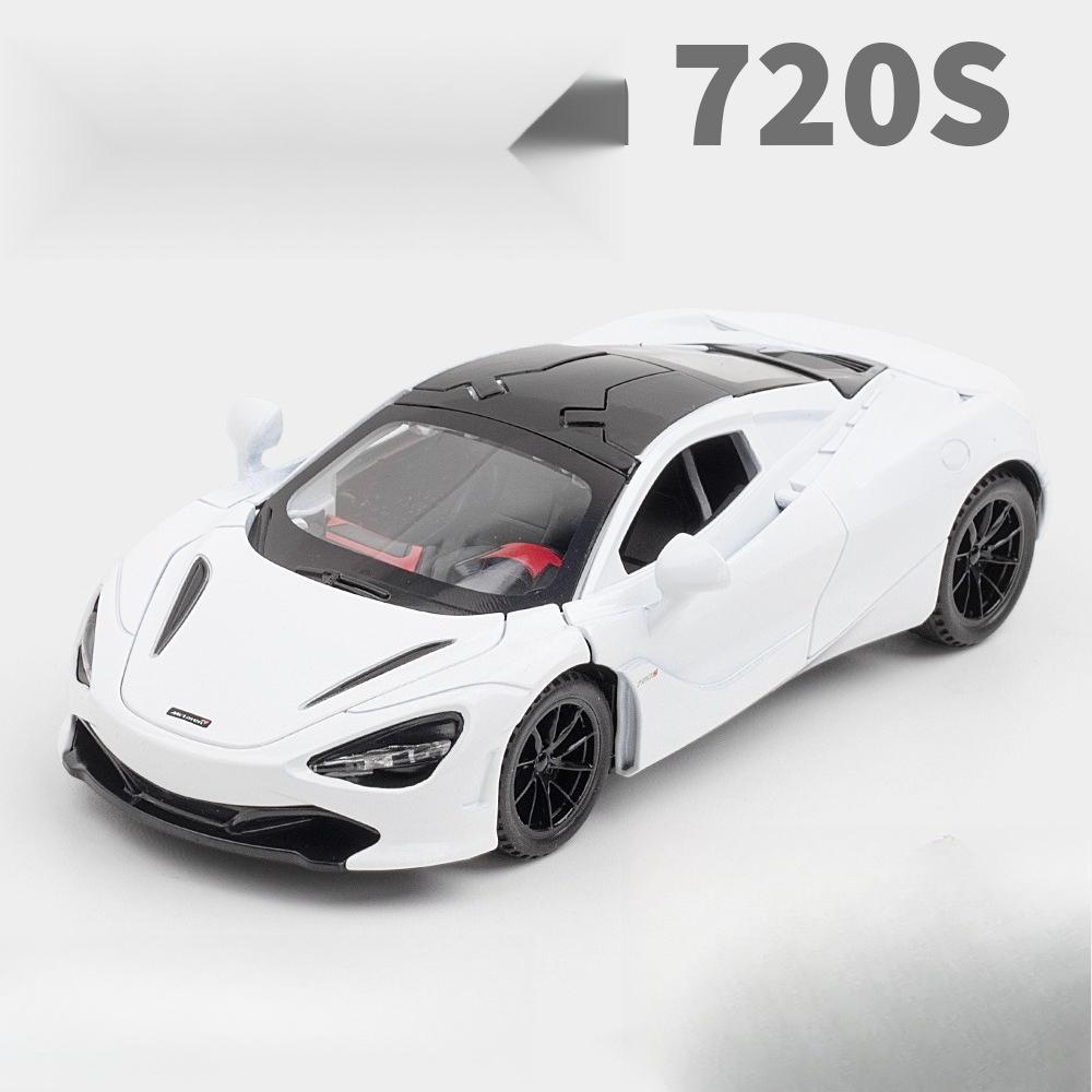 1:32 Scale McLaren 720S Alloy Sports Car Model Diecast Toy Vehicles Metal Simulation Sound Light Model Collection Children Gifts