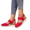Cross-Border Plus Size 2025 Backless Wedge Sandals: Lightweight, Rope Braid, Closed Toe, Elastic Band, Thick Sole Women's Shoes.