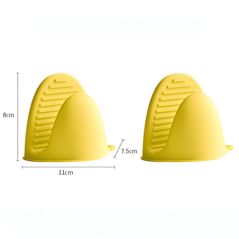 Thickened Silicone Heat Resistant Gloves Non Slip Oven Mitts Microwave Safe Kitchen Gloves For Baking Cooking