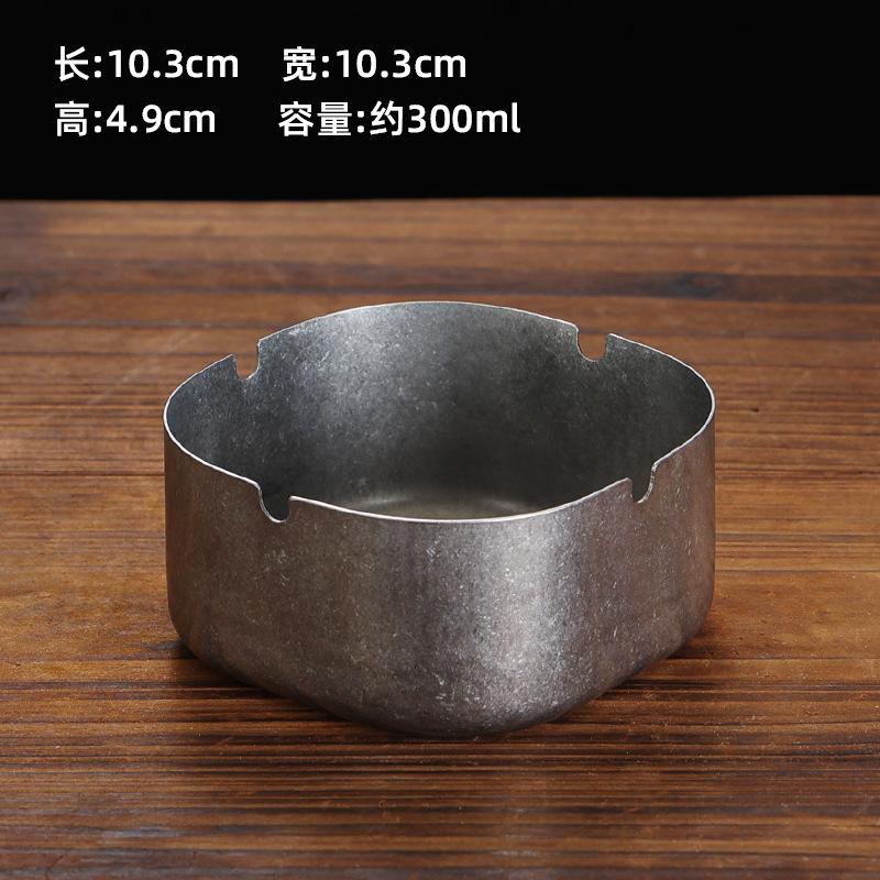 Vintage Stainless Steel Plates Dinnerware Korean Style Barbecue Household Hotel Restaurant Small Plate Sauce Dish Tray Tableware