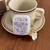 Silver Foil Glitter Sequined Airpodspro2 Bluetooth Headset Cover For Apple Airpods 3 /4 Shell