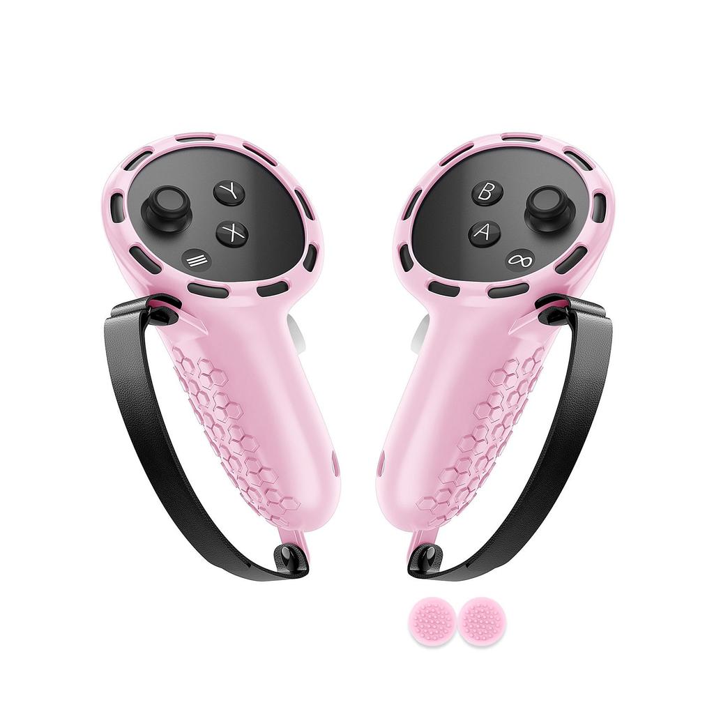 Silicone Protective Cover for Meta Quest 3 Controllers with Rocker Caps