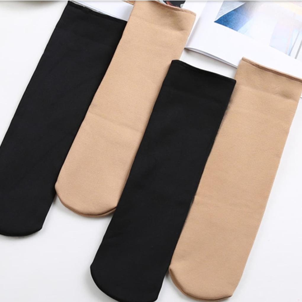 Women's High Elasticity Daily Mink Lined Ankle Stockings