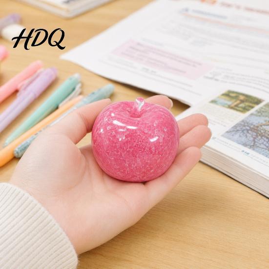 Hand Exercise Ball Stress Relief Fruit Squeeze Toy, Soft Stretchy Sensory Reliever Fidget Home Office Worker Relaxation Desk Toy