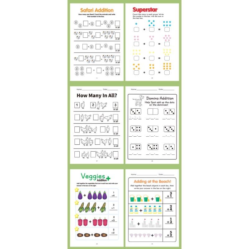 Within 10 Addition Subtraction Math Exercise Book For Kindergarten To First Grade