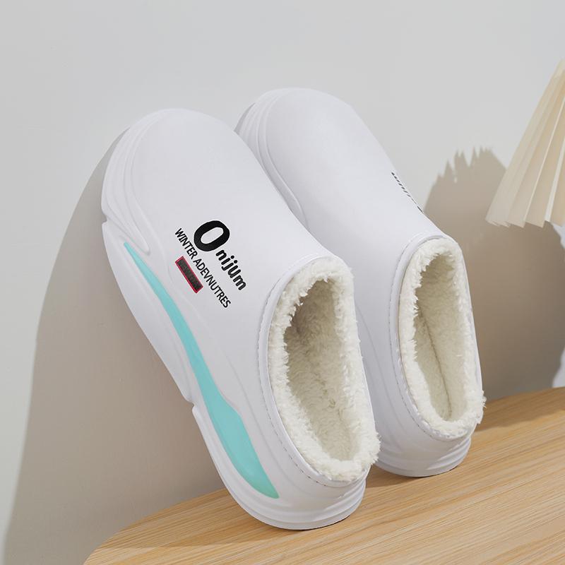 Neue Winter Herren Warme Hausschuhe Baumwollhausschuhe Outdoor Indoor Baumwollschuhe Wasserdicht Herren Bequeme Zuhause Schlafzimmer Plüschhausschuhe