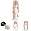 Stunning Danganronpa Junko Enoshima Cosplay Wig With Cute Bear And Bunny Hairclips