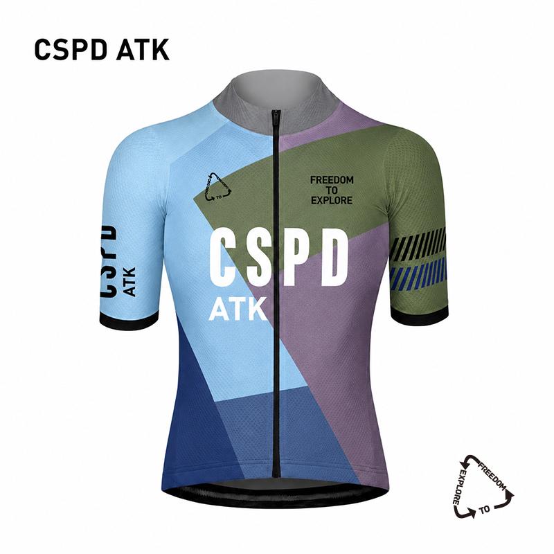 Men's Cycling Clothing Summer New Cycling Set Moisture Absorbing Quick Drying Cycling Jersey High Elasticity Bib Shorts