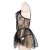 Flounce See Through Lace Nightdress V Neck Lace Mesh Nightgown Fashion Sling Night Dress  Sleep