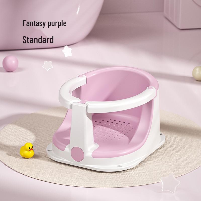 Sedile da Bagno per Neonati Chiuso: Sgabello per Sit-Up Antiscivolo per Neonati e Bambini Piccoli per un Bagnetto Sicuro