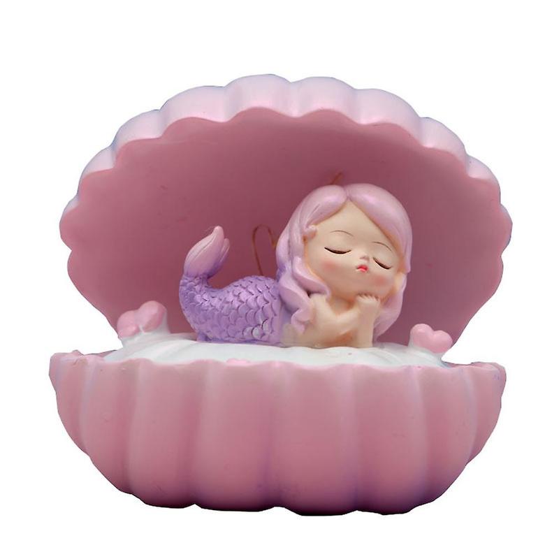 Mermaid Shell Star Light Small Night Lamp Resin Decorations