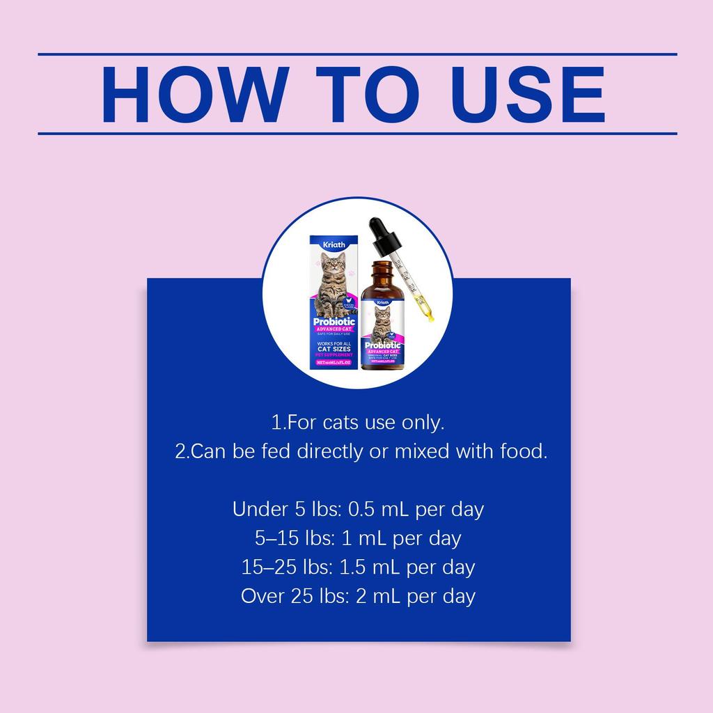 Cat Probiotic Drops: Gentle Care for Your Cat's Intestinal Health and Daily Body Maintenance Drops